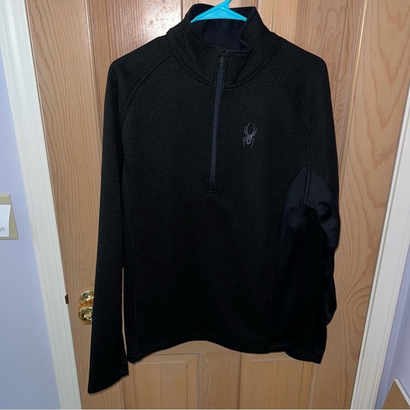Spyder - Black 1/4 Zip - Picture 1 of 2